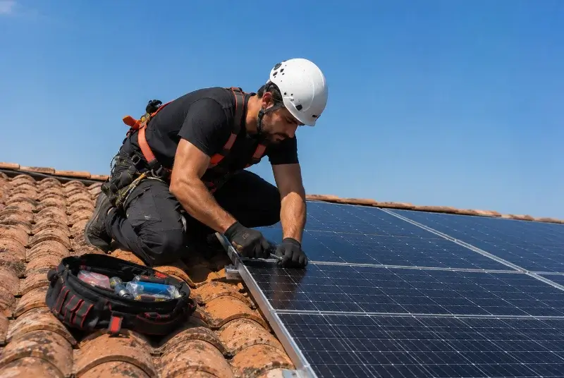 Maintenance et monitoring de panneaux solaires au Pradal